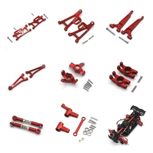 Fyfracing Metal Front Steering Arms for Hyper Go H14bm ,Replacement Accessories for Mjx 14210 14209,1/14 Brushless Rc Cars Aluminum Upgrade Spare Part