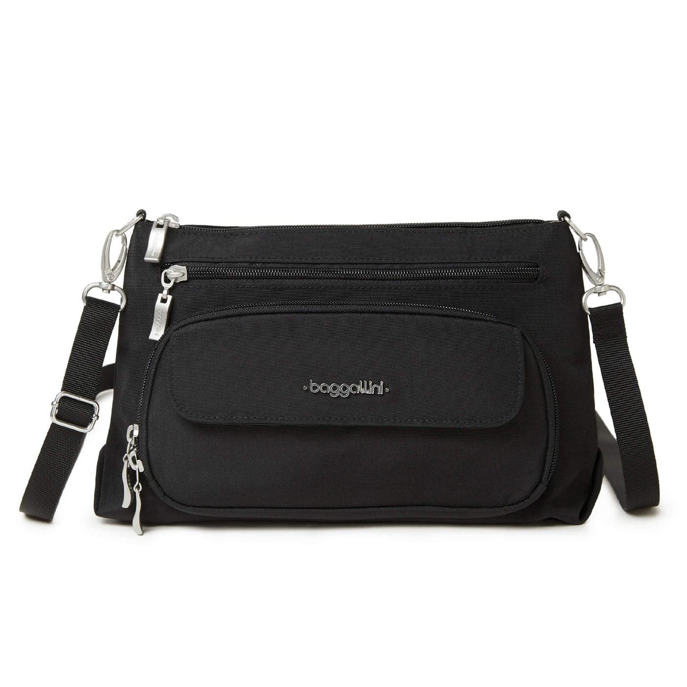 Baggallini Womens Original Everyday Bag Black One Size US