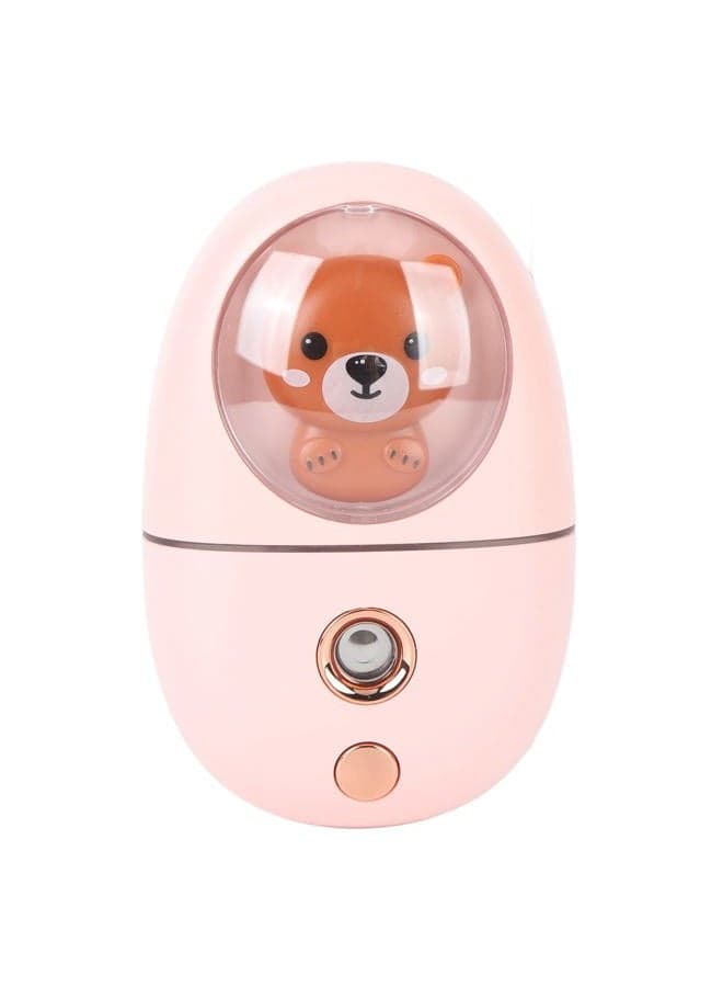Facial Mist Sprayer, Cute Animal Mini Face Steamer Portable Facial Mist Sprayer Facial Steamer for Travelling 35ml 500mah ()