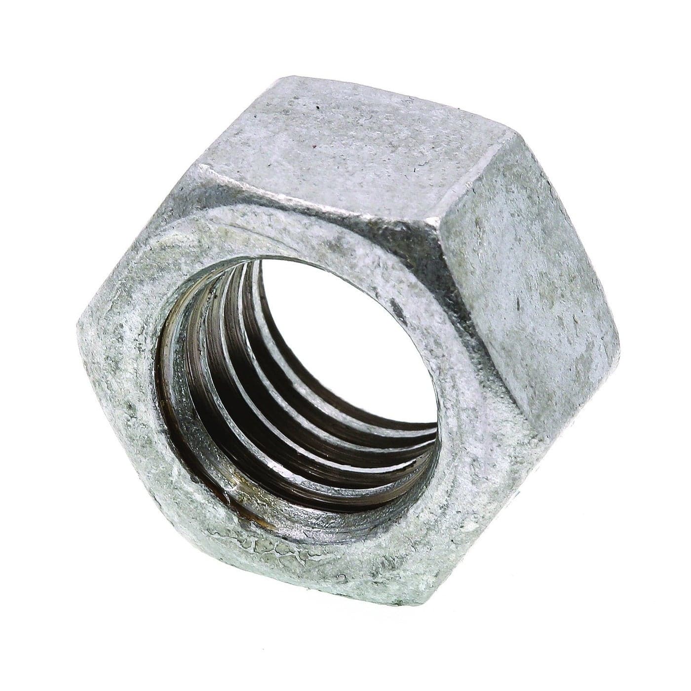 PrimeLine 9073698 Finished Hex Nuts 58 In11 A563 Grade A Hot Dip Galvanized Steel 50 Pack Zinc