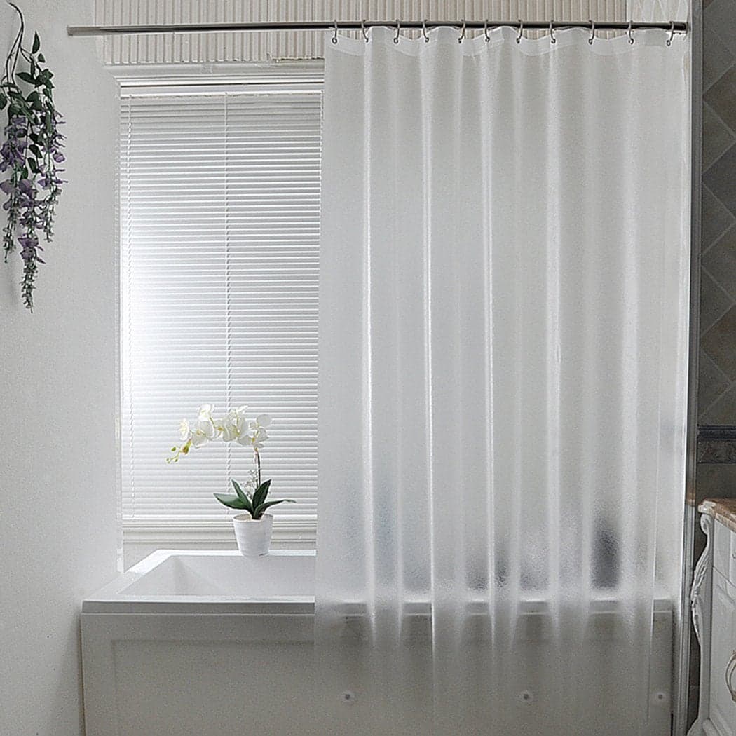 AooHome Frosted Shower Curtain Liner 8G Eva Extra Long Shower Curtain 72x78 Inch with Heavy Duty 5 Bottom Magnets Thick Shower Liner for Shower Stall Bathtubs Semi Transparent