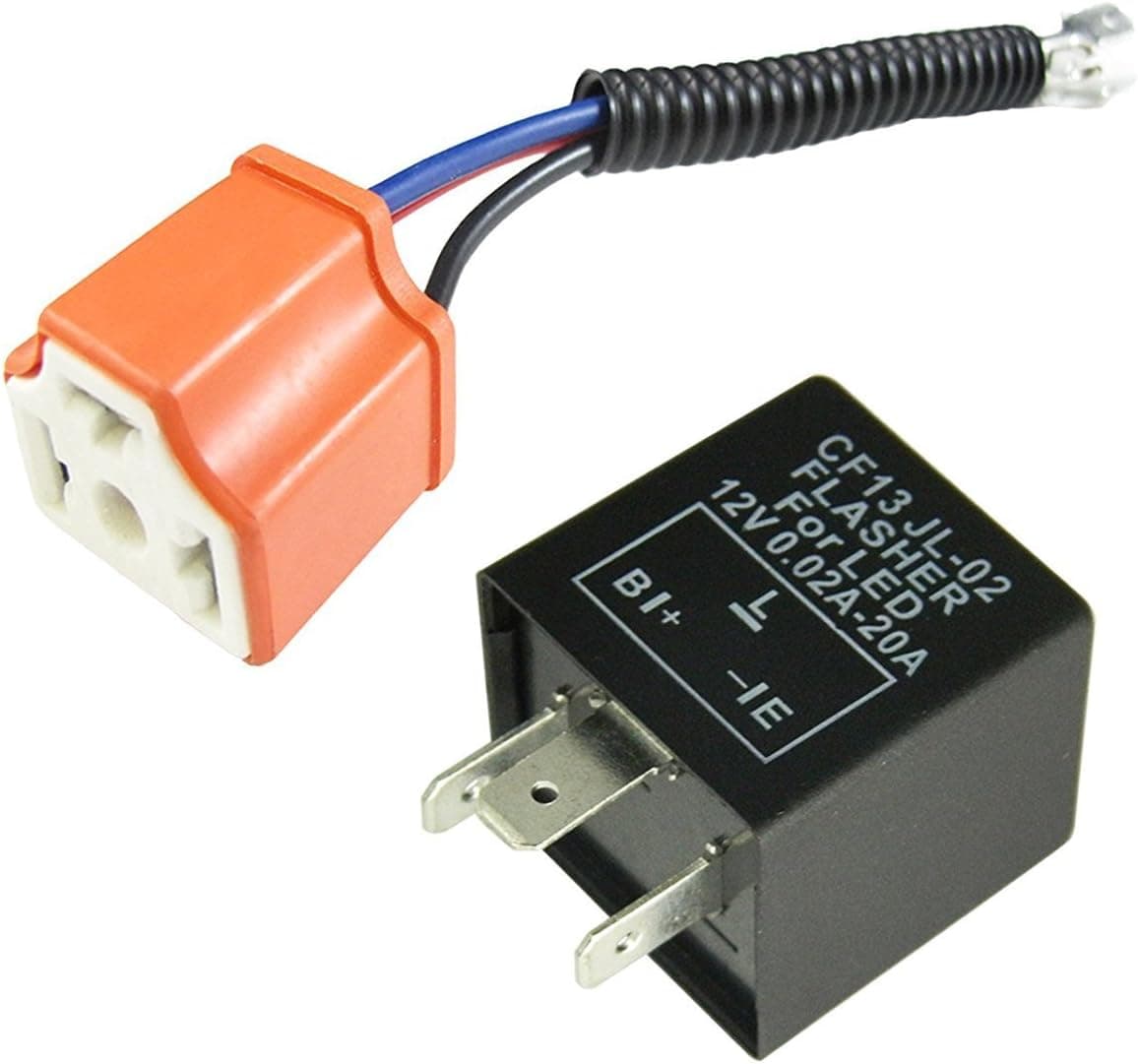Xotic Tech 3-Pin LED Flasher Relay with Conversion Wire