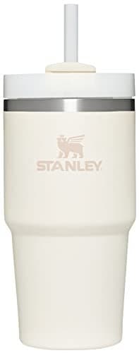 STANLEY Quencher H2.0 Tumbler with Straw 20 oz | Flowstate 3-Position Lid | Cup Holder Compatible for Travel | Insulated Stainless Steel Cup | BPA-Free | Cream