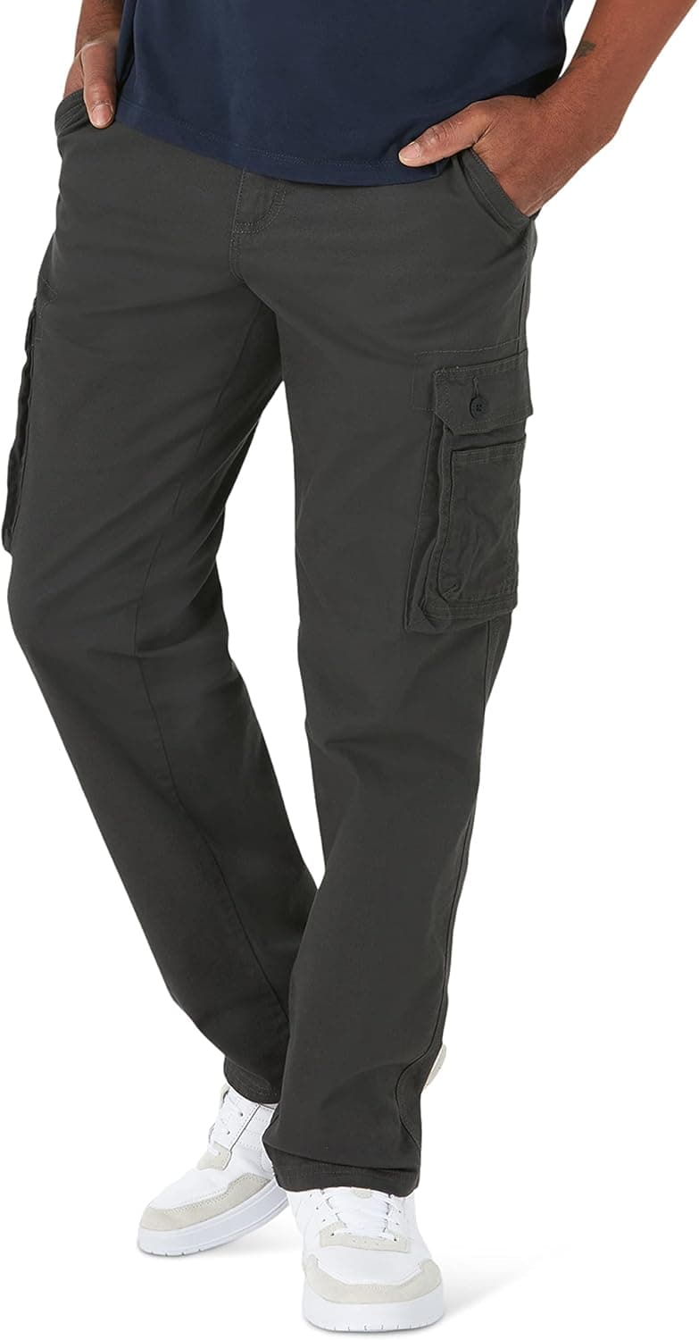 Lee Men's Wyoming Relaxed Fit Cargo Pant, Shadow, 38W / 34L