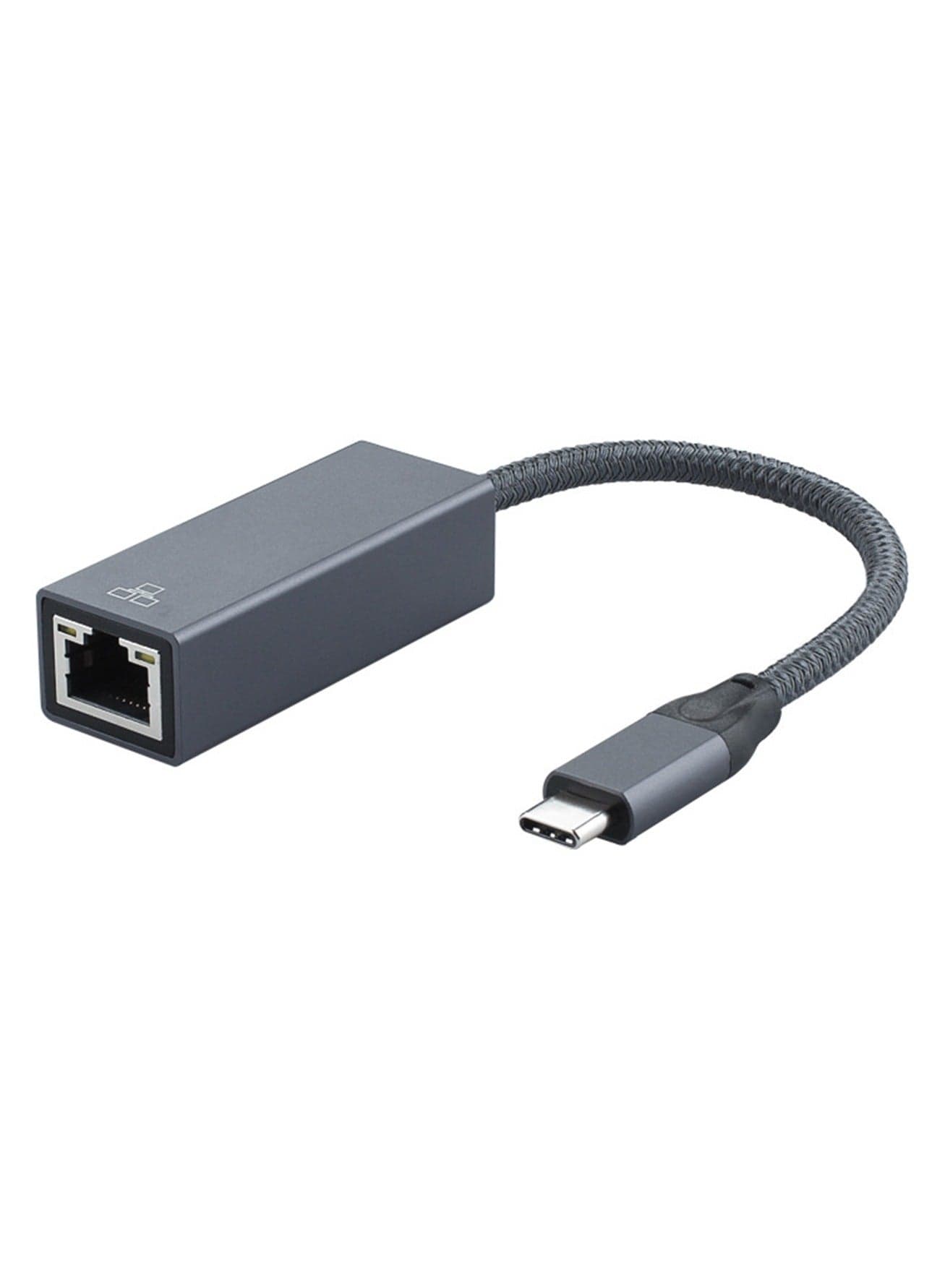 2500Mbps TYPE-C To RJ45 Driver-free Ethernet LAN Network Adapter Compatible with MacBook Pro, MacBook Air, iPad Pro, Surface Book, Dell XPS, Chromebook