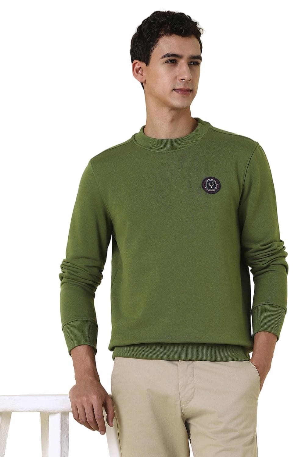 Allen Solly Mens Sweatshirt Olive