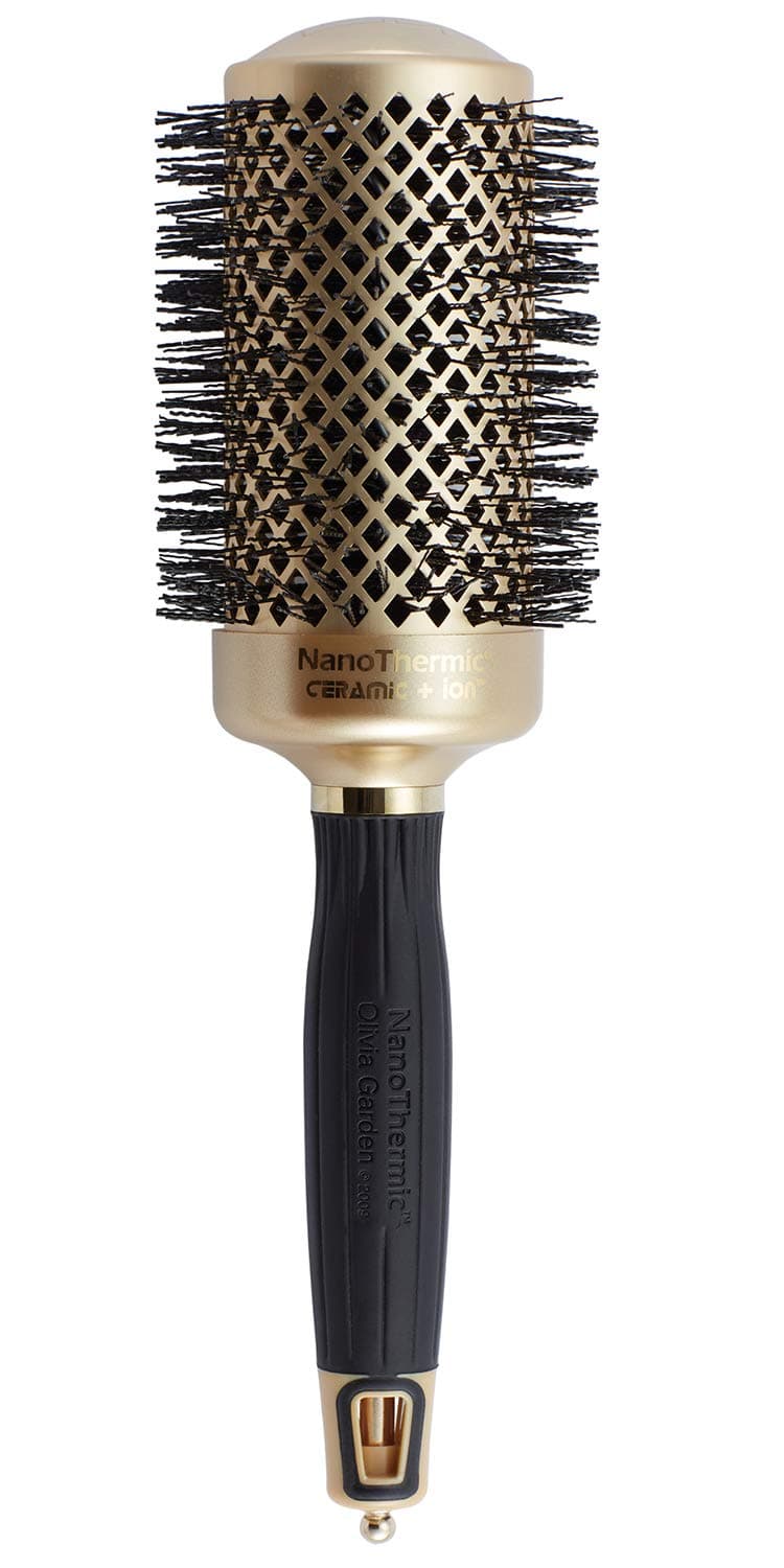 Olivia Garden NanoThermic Ceramic Ion Round Thermal Hair Brush Not Electrical Professional Blowout Brush for Normal to Thick Hair NT54G 2 18