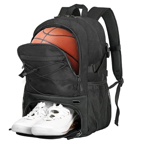 Goloni Basketball Bag,Large Sports Bag with with Separate Ball & Shoe Compartments,Gym Bag for Basketball,Soccer,Volleyball