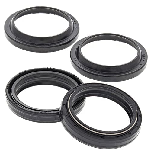 All Balls Racing 56-130 Fork and Dust Seal Kit Compatible with/Replacement for Honda Suzuki