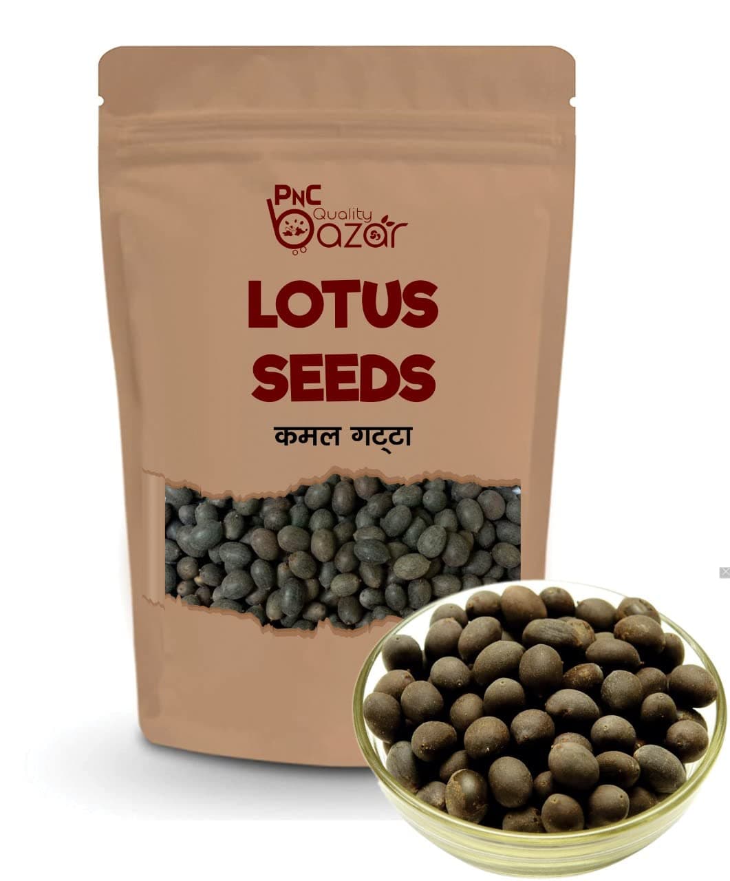 PNC Quality bazar Grade A Quality - Natural Raw Lotus Seeds - thamarai seeds - tamara ginjalu - 108 Kamal Gatta Seeds for Pooja & Havan