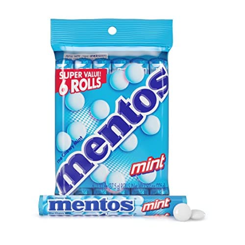 Mentos Chewy Mint Candy Roll Peppermint 132 ounce14 Pieces Pack of 6 multi pack