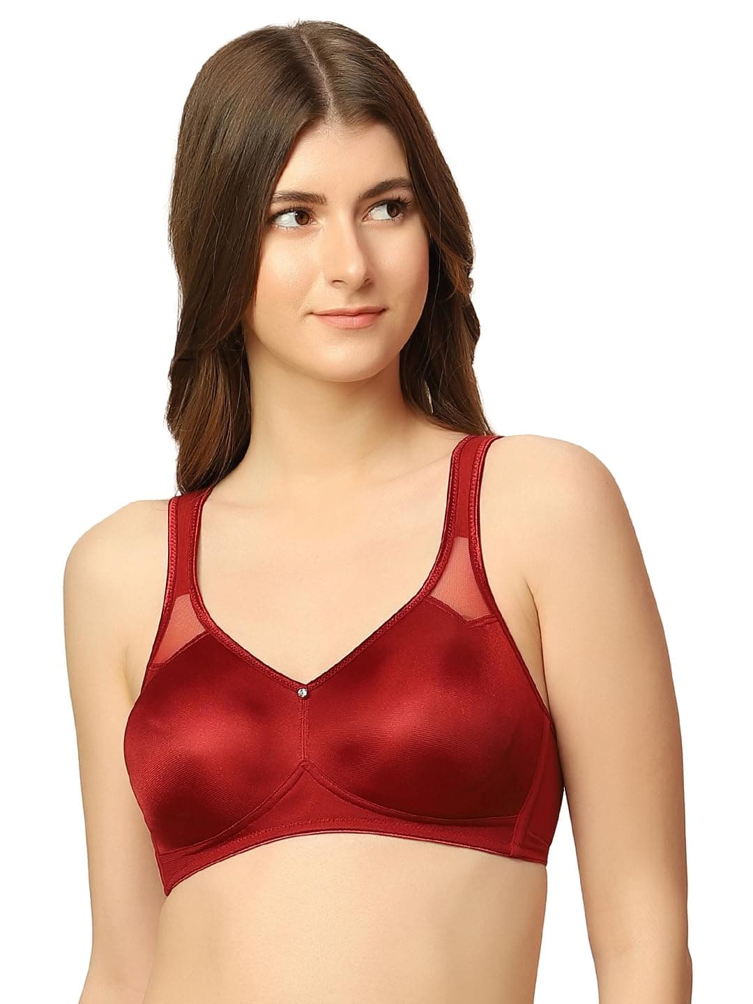 Triumph International Women Minimizer 121 Wireless Non Padded Comfortable High Support Big Cup Bra | 34C | Pack of 1(100I527 UN)