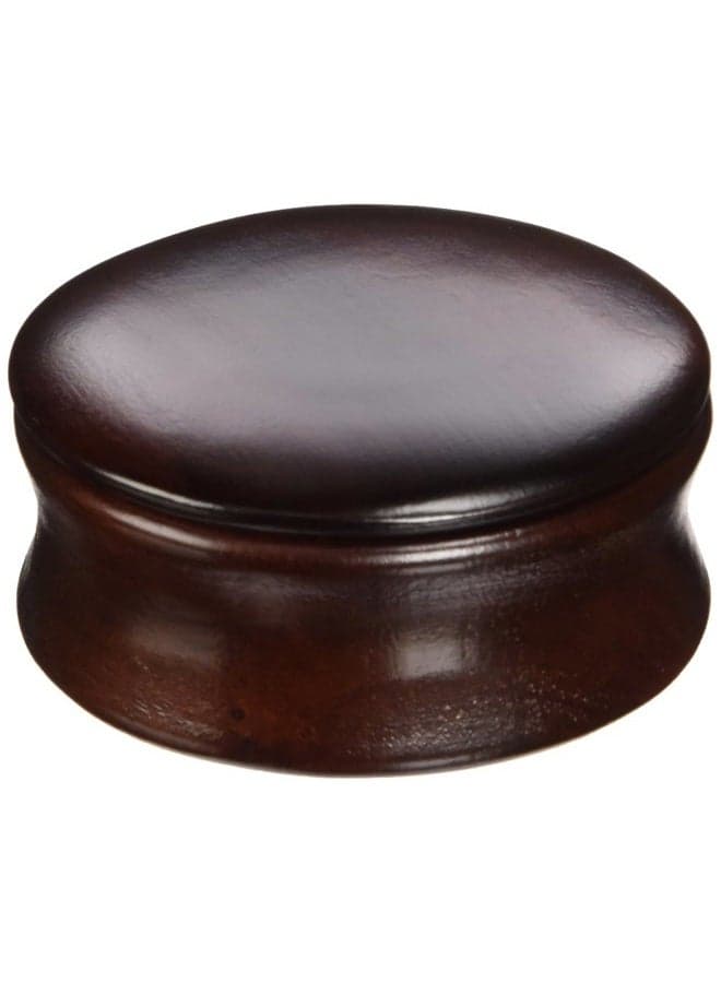 Shave Soap Bowl with Lid Dark Wood