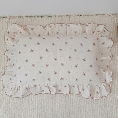 BuLuTu Toddler Pillowcase Cotton Muslin Kids Pillow Cases Enveloped Soft Breathable Children Teens Pillow Cover for Sleeping Traveling, Standard Size Pillow Protector, Berry Pattern, 20"x26",1 Piece
