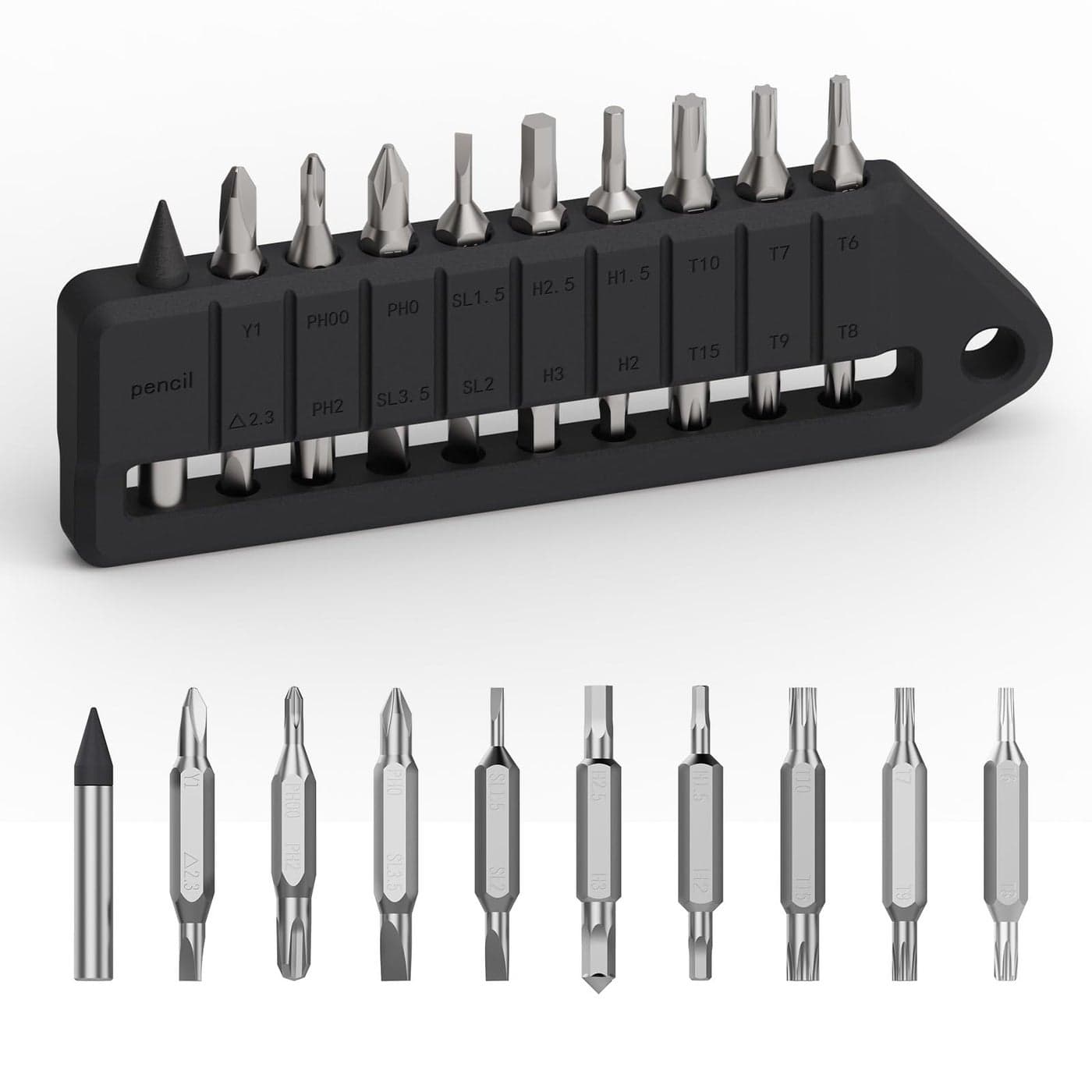 O MBS1 4mm Hex Bit Screwdriver Set 9 PCS Durable S2 Tool Steel DoubleEnded Bit Set with Eternal Pencil Ideal for Opry D1 U1 Pro Series and Other 4mm Hex Nut Drivers