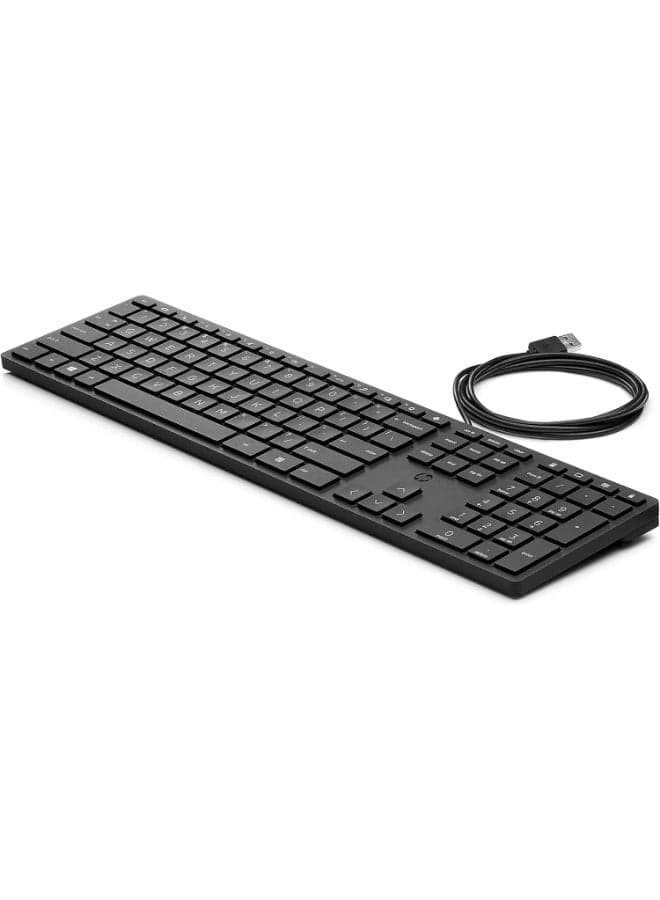 HP Wired Desktop 320K Keyboard (9SR37AA) Black
