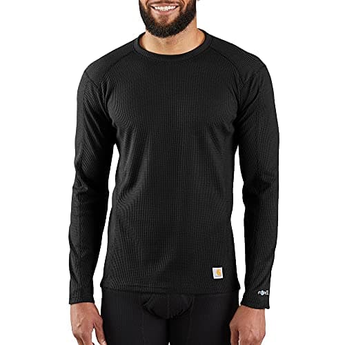 Carhartt Men's MBL113 Base Force® Midweight Base Layer Classic Crew - XXXX-Large - Black