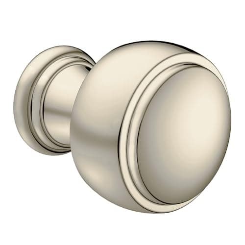 Moen Weymouth Polished Nickel 132 Brass Cabinet or Drawer Knob YB8405NL