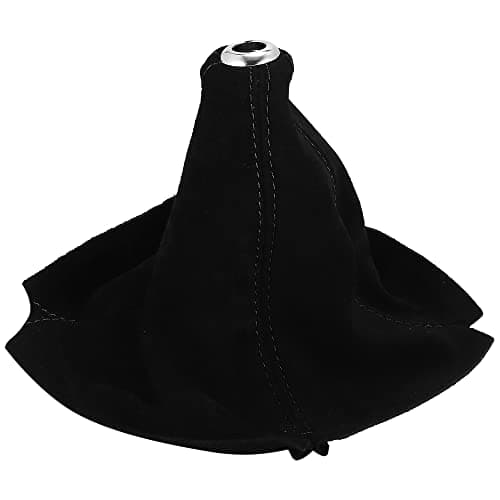 A ABSOPRO Car Shift Boot Cover Universal Gear Shift Knob Boot Dust Cover Suede Black