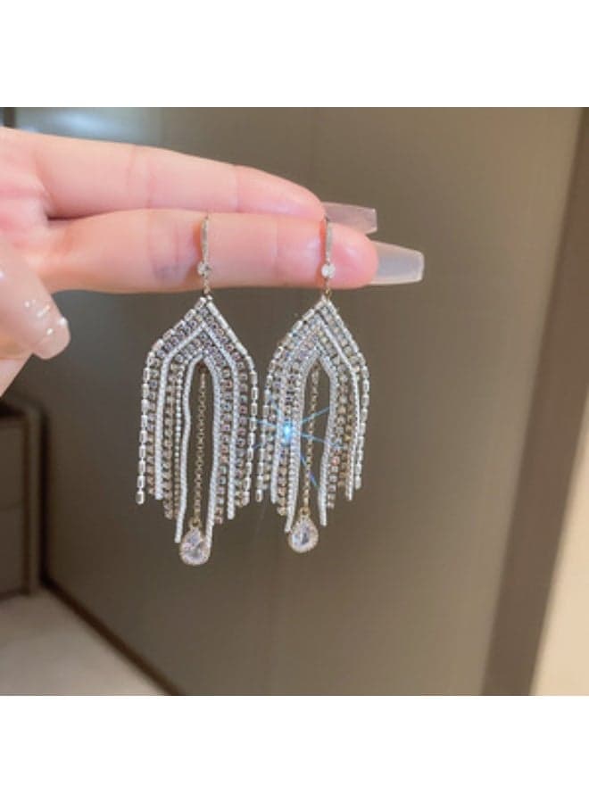 Fashionable Long Tassel Earrings
