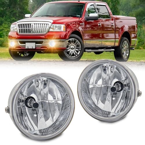 WEZEMLIGHT Fog Lights Assembly Replacement For Ford F150 20062014 Ford Ranger 20082011 Ford Expedition 20082011 Lincoln Mark LT Base 20062008 With H10 12V 42W Halogen Bulbs 1 pairClear Lens