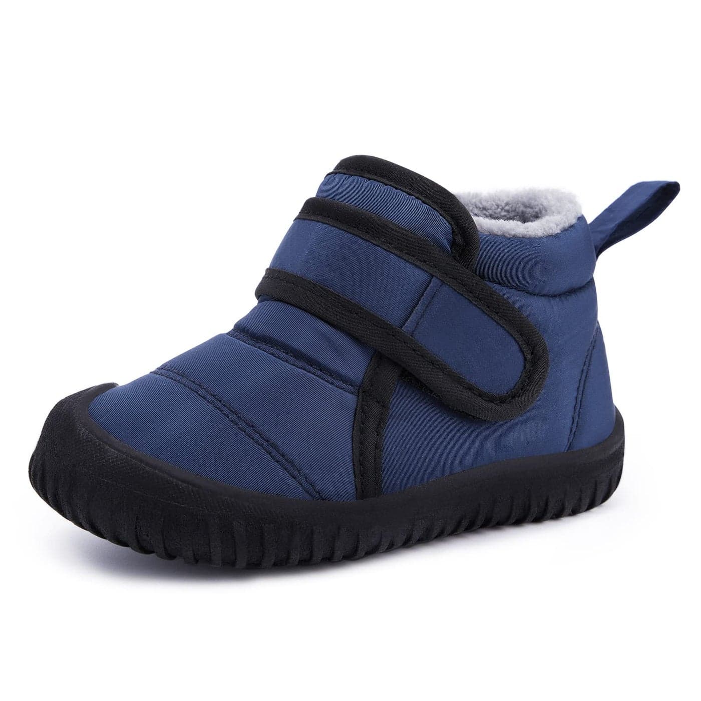 BMCiTYBM Baby Snow Boots Winter Boys Girls Cold Weather Toddler Infant Faux Fur Shoes Navy Size 18-24 Months Toddler