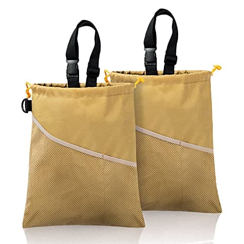 GNEGNI 2PCS Car Garbage Can Hanging Car Trash Bag with Waterproof Leakproof Lining