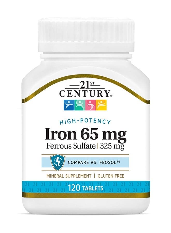 Iron 65 mg Ferrous Sulfate 325 - 120 Tablets