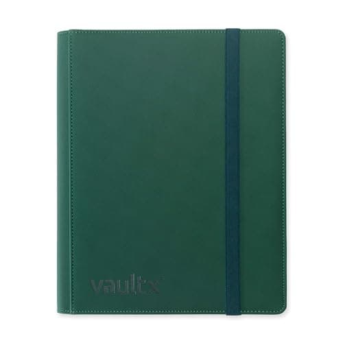Vault X 9 Pocket Strap Binder 360 Cards ExoTec Material 20 SideLoading Pages Green