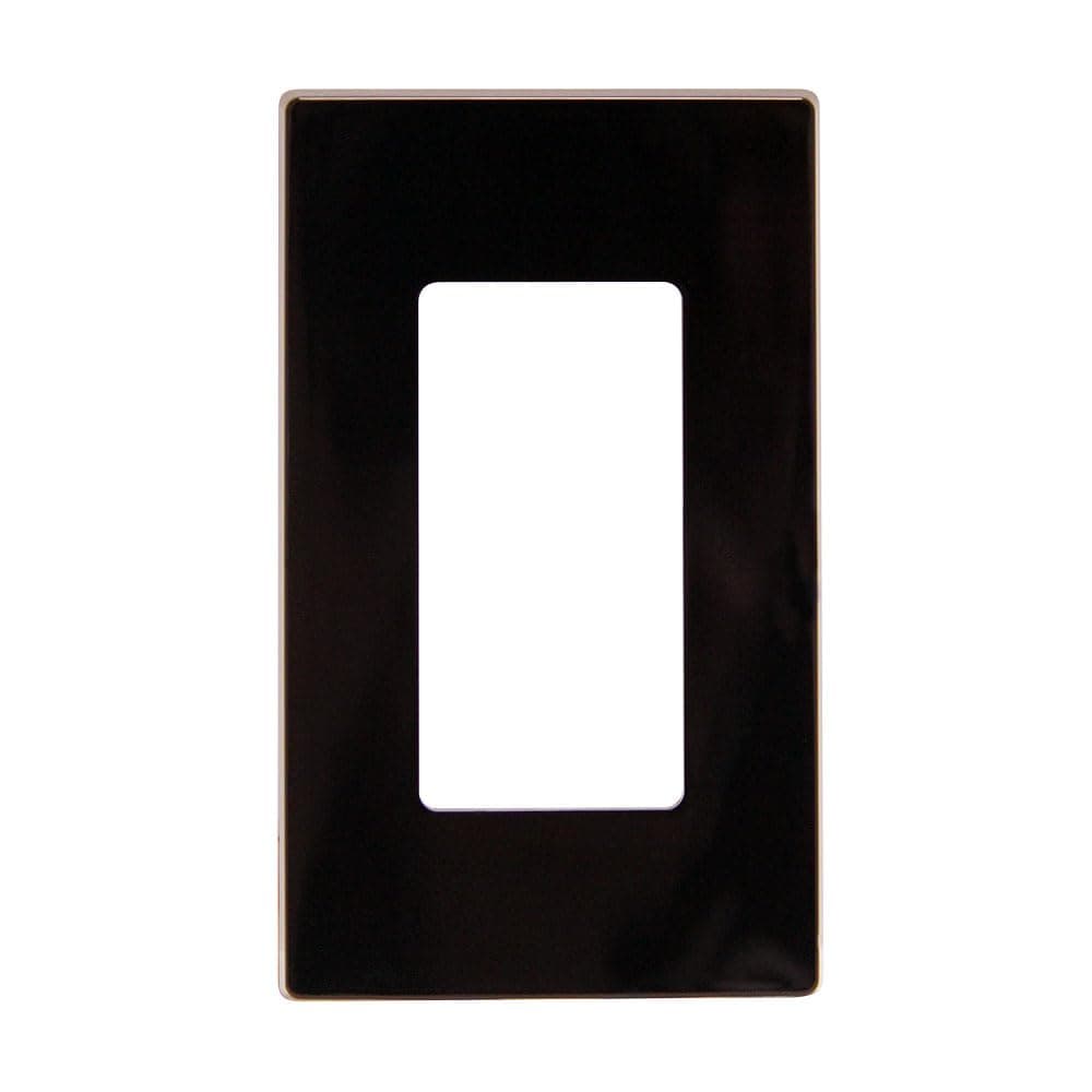 Leviton 1Gang Decora Plus Screwless Wall Plate 80301S Brown
