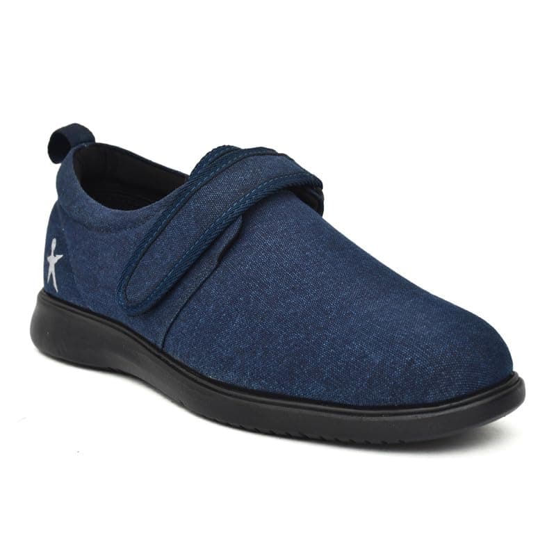 HEALTH FIT Orthopedic & Diabetic Shoes Breathable & Adjustable Strap Soft Sole Ultra-Lightweight Casual/Sport Shoes for Men's 723 BL 10 UK Blue