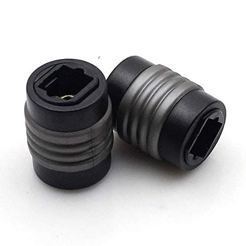 HTTX Optical Coupler, Toslink Digital Audio Extension Cable Connector Adapter, Female to Female, 2-Pack