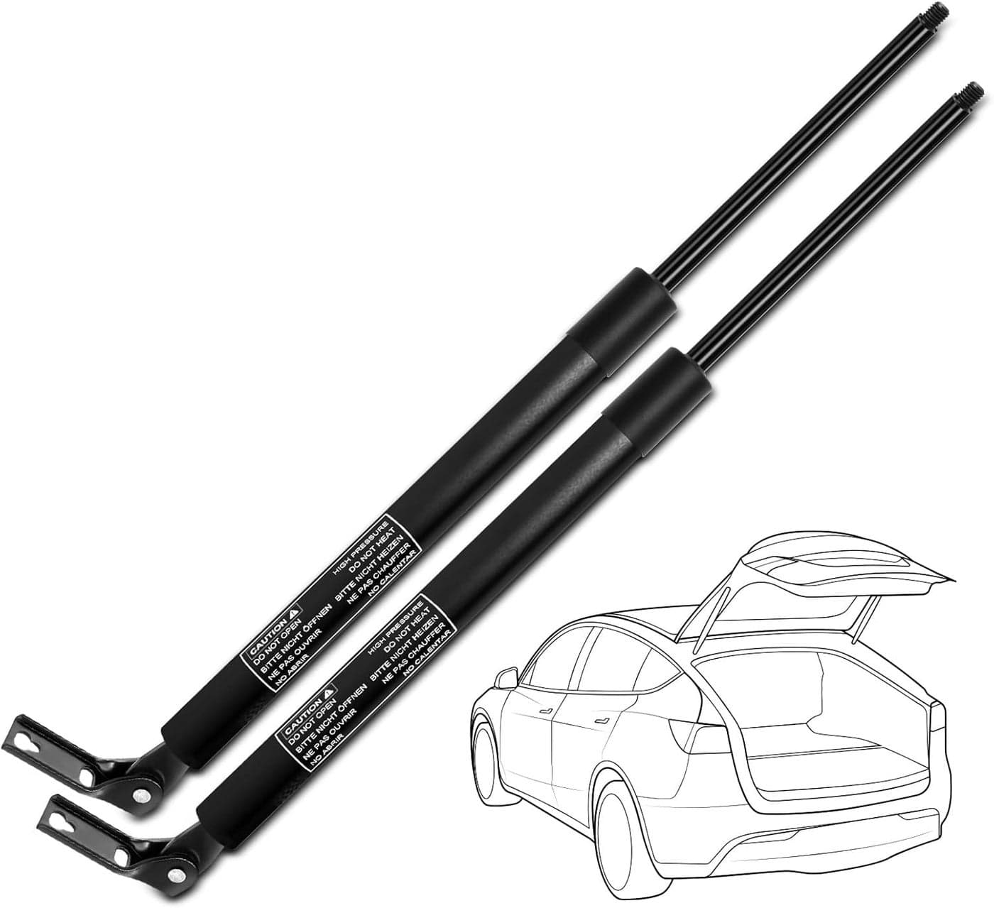 YHTAUTO Set of 2 Tailgate Hatch Lift Support Struts for Toyota Supra 1986-1992