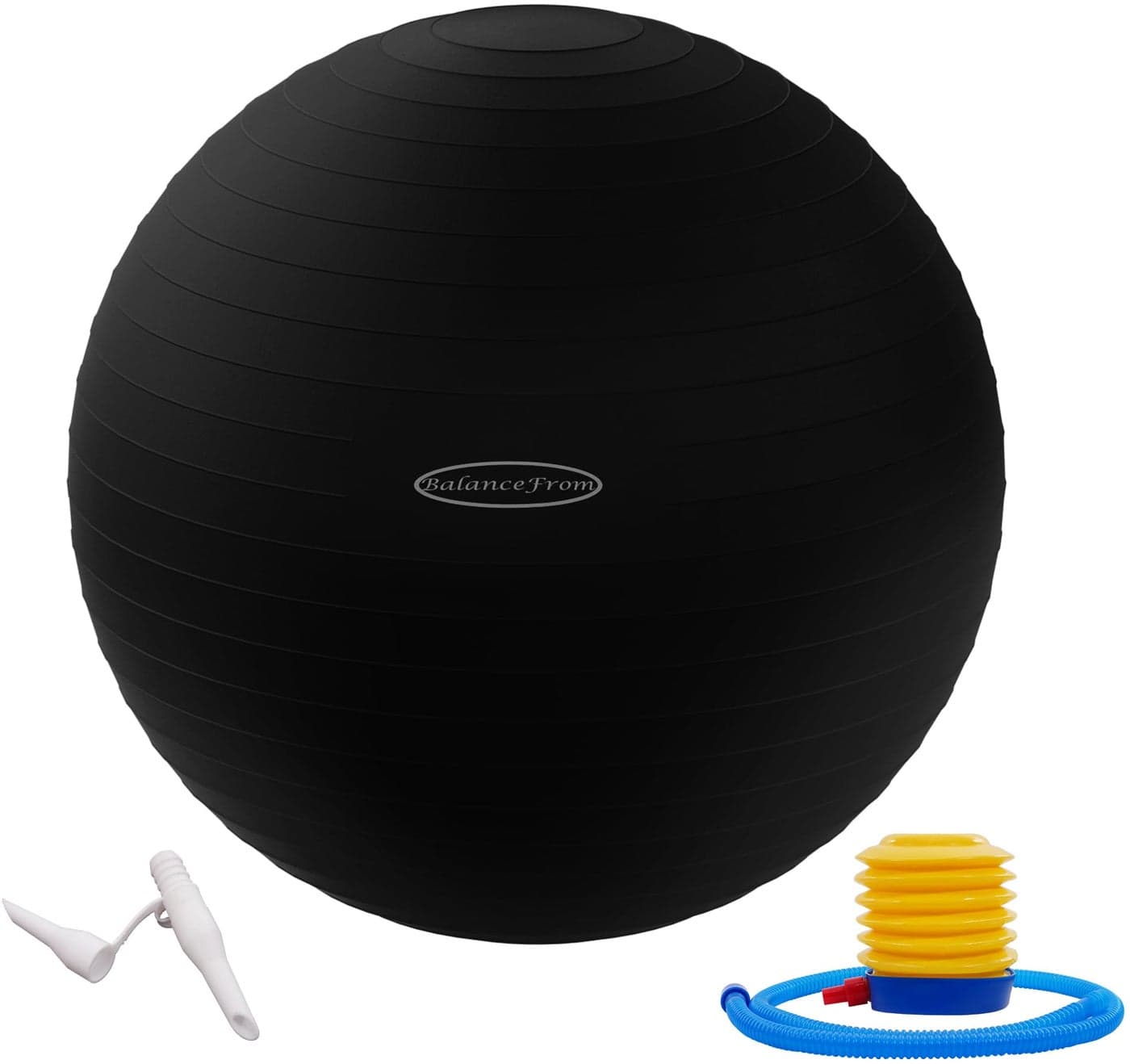 Fitvids Unisex Adult 26inch Exercise Ball Black 5865cm L US