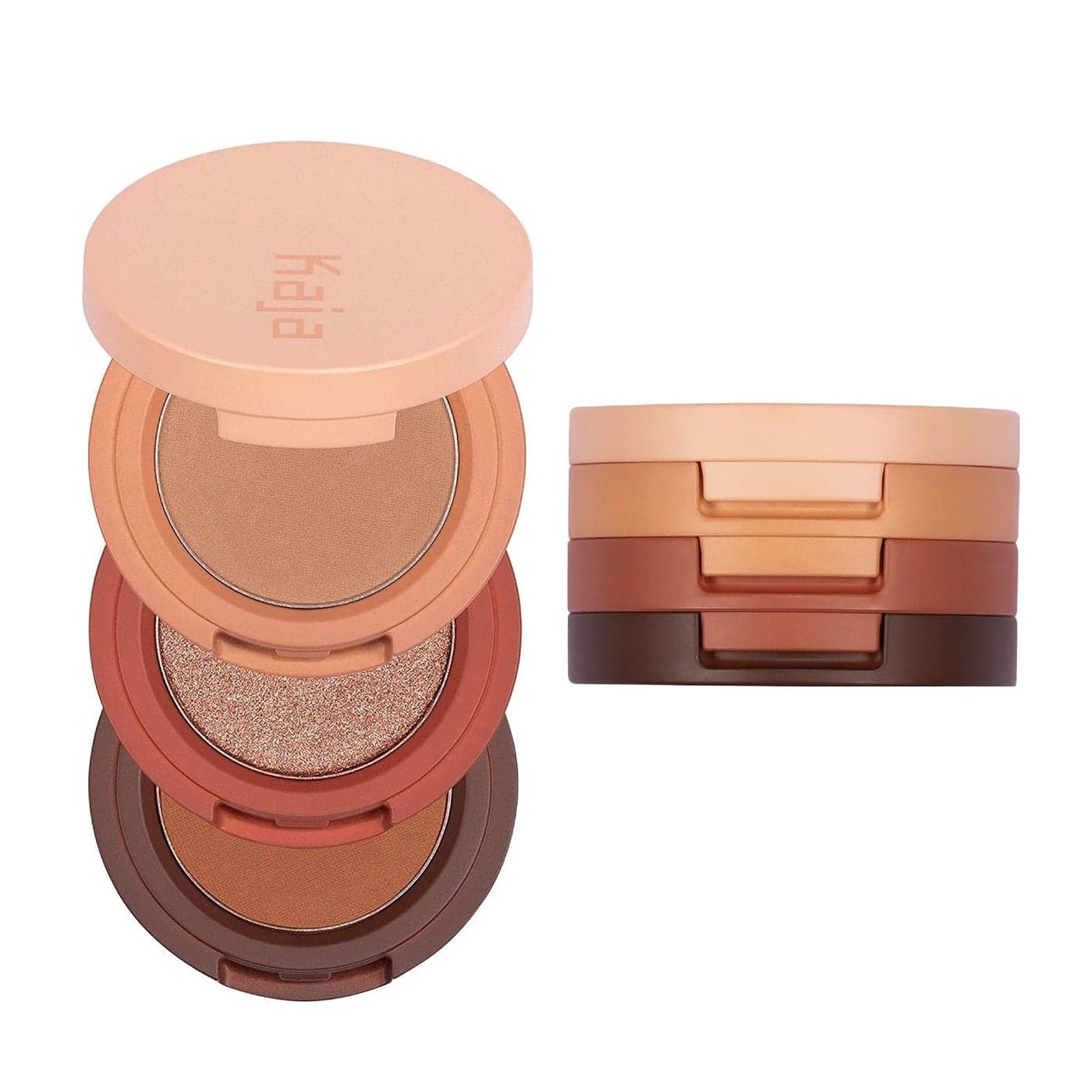 Kaja Beauty Bento Collection Bouncy Eyeshadow Trio Warm Honey Tones Travel Size 10 Spiked Ginger 2019 Allure Best of Beauty Award 003 Oz