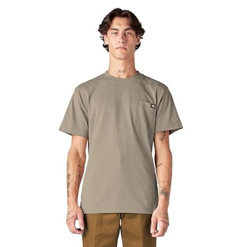 Dickies Mens Heavyweight Crew Neck Short Sleeve Tee Big-Tall T Shirt, Desert Sand, 4X-Large Big US