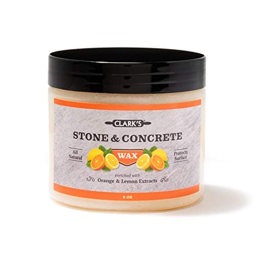 CLARKS Stone and Concrete Wax Soapstone Wax with Orange and Lemon Extracts Helps Preserve and Protect Against Liquids Revitalizes Stone Surfaces Made with Carnauba Wax and Beeswax