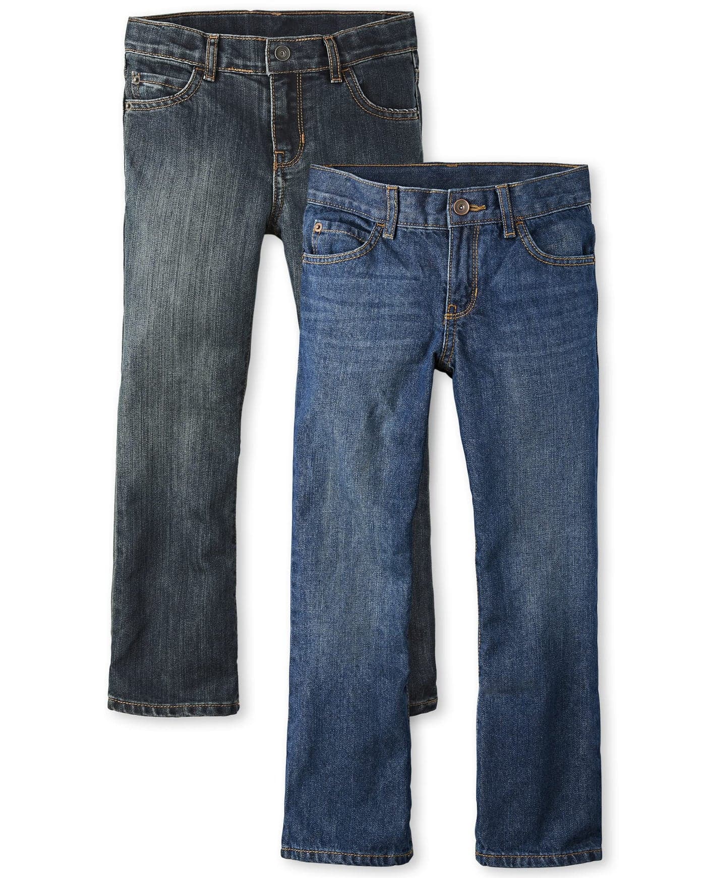 The Children's PlaceBoysMultipack Basic Bootcut Jeans Dark Jupiter/Dustbowl Wash 2-Pack12