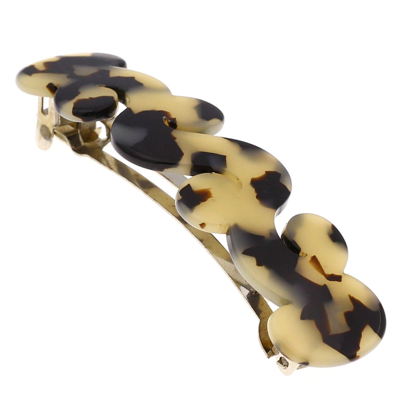 Camila Paris V105 French Hair Barrette Clip for Girls Handmade Flow Metal Clasp Strong Hold Grip Hair Clips for Women No Slip and Durable Styling Girls Hair Accessories Made in France