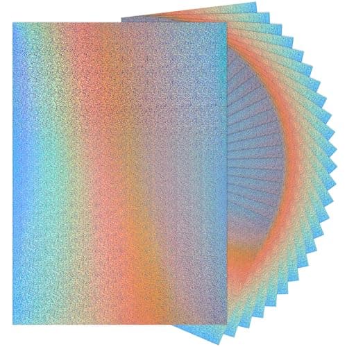 25 Sheets Starry Mirror Cardstock Paper 250gsm92Ib Metallic Reflective Paper for Crafts A4 Foil Cardstock for DIY Projects Birthday Party Decoration PAP20ST25