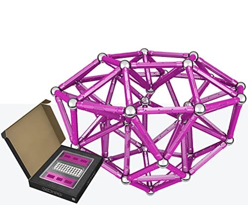 Geomag Masterbox Magnetic Toys for Kids Ages 8 248pc Purple Educational STEM Magnets for Kids SwissMade Magnetic Blocks Tiles and Building Toys from 100 Recycled Plastic