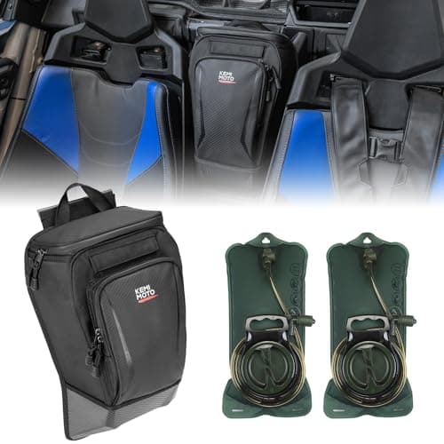 KEMIMOTO X3 Center Storage Bag with Two Hydration Backpacks Updated Storage Shoulder Console Cargo Bag Seat Center Compatible with Can Am Maverick X3 MAX XRS XDS Turbo R RR 2017-2025