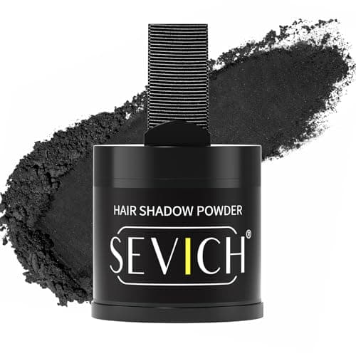 Sevich Hairline Powder 10g Large CapacityInstantly Conceals Hair LossRoot Touch up PowderHair Shadow Toppers for Women Men Thinning Gray Hair48H Makeup Lasting1 Box 25 BoxesBlack