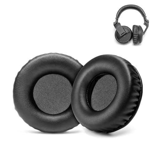 Voarmaks HDJ X5 X7 X10 Replacement Ear Pads Compatible with Pioneer HDJX7 HDJX5 HDJX10 DJ Headphones Premium Protein Leather Memory Foam Ear Cushions