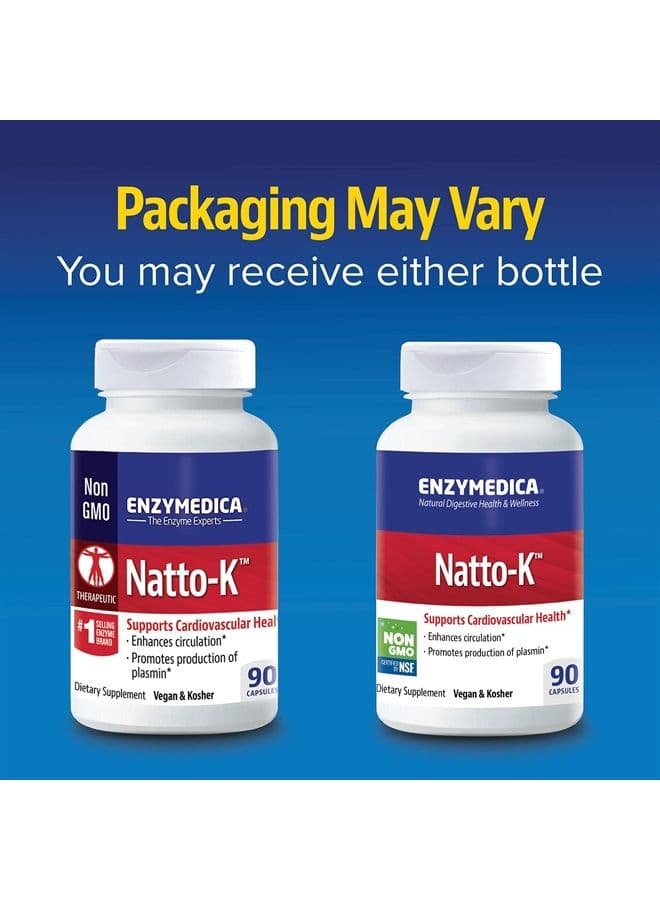 , Natto-K, Enzyme Support, 90 Capsules (FFP)