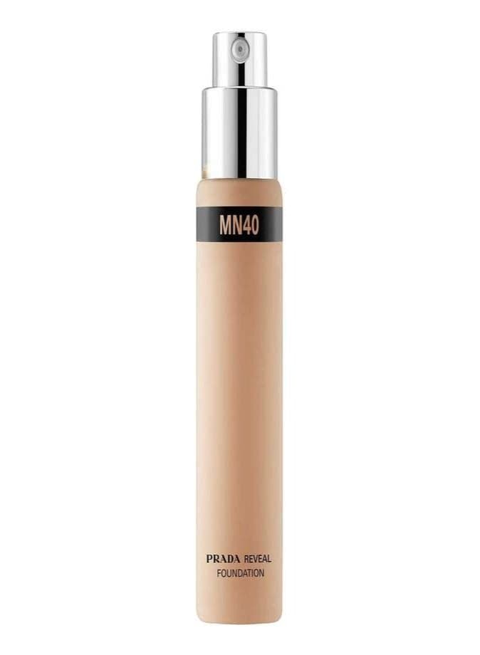 PRADA Reveal Skin Optimizing Foundation Refill 30ml – MN40 Long-Wear Natural Finish Refillable Foundation