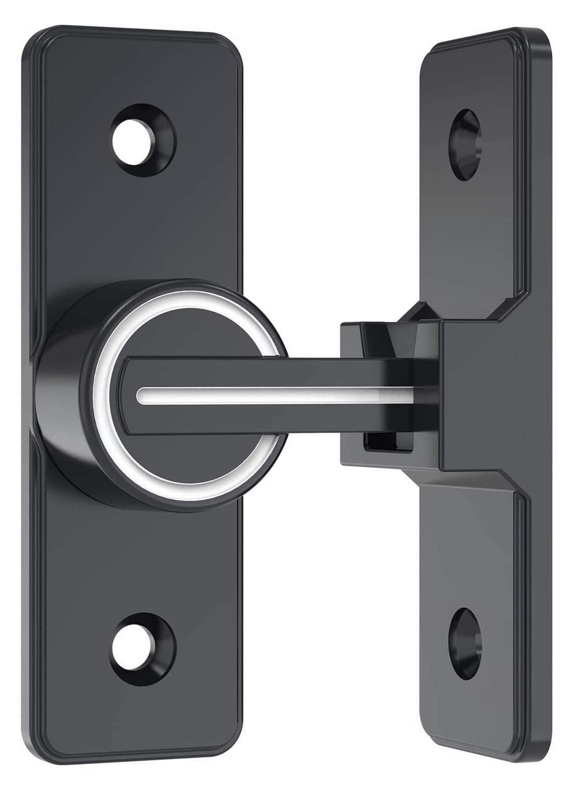 90 Degree Right Angle Door Lock, Heavy Duty Flip Door Latch Bolt Lock cam Lock Door and Window Push-Pull Lock Rod Bolt barn Push-Pull Door Lock (Luminous Tone)