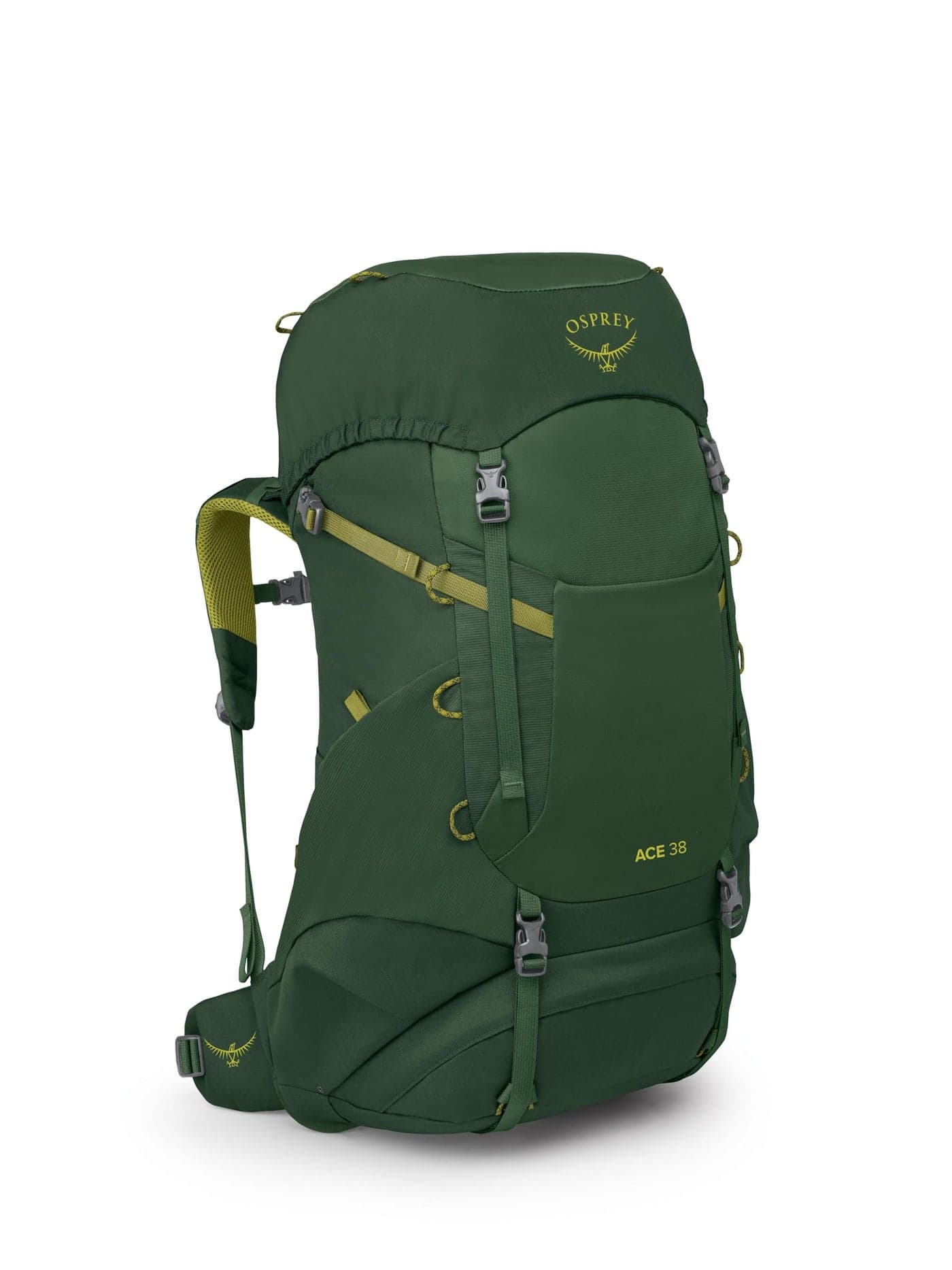 Osprey Ace 38L Kids Backpacking Backpack Green Canopy