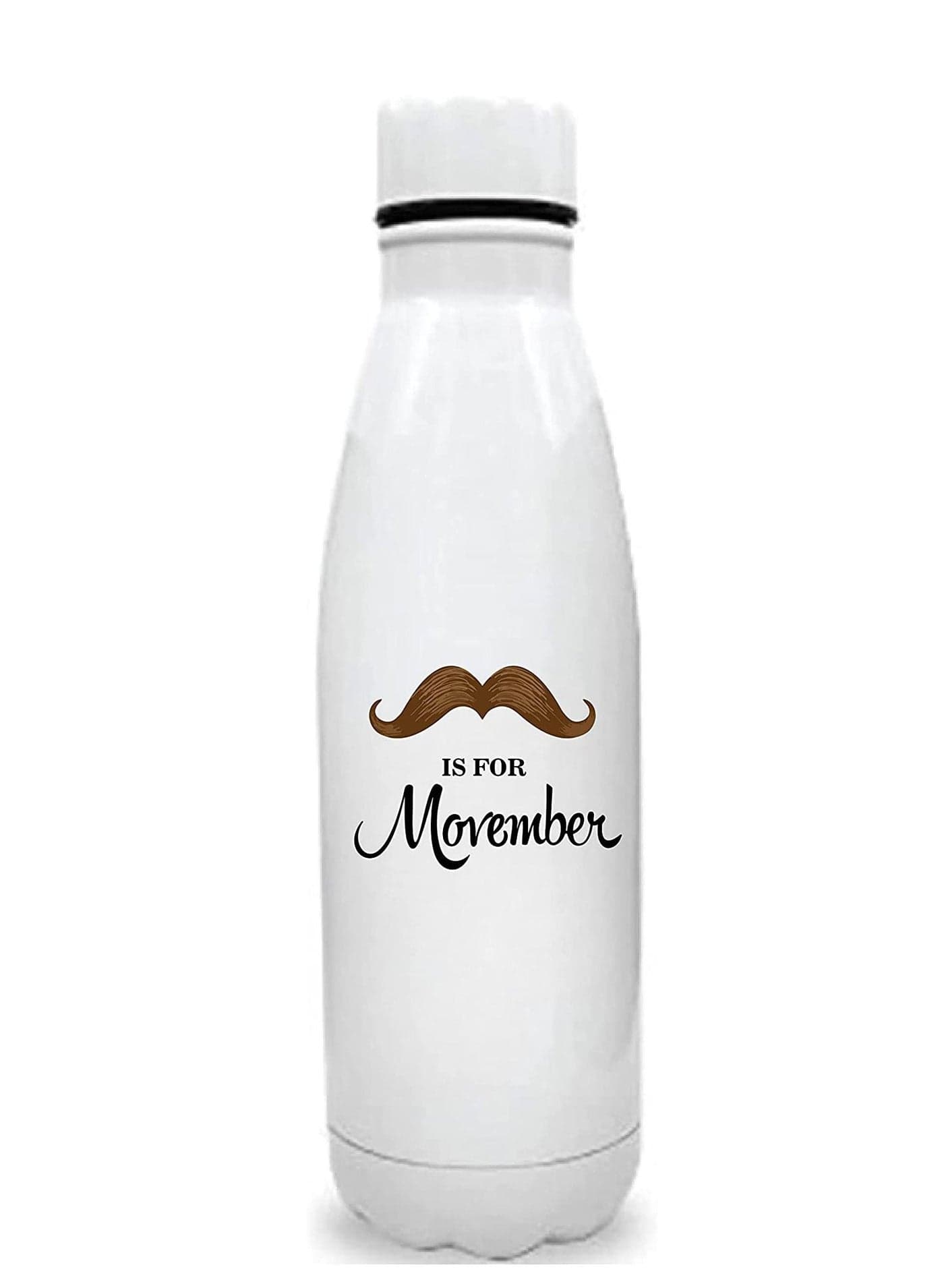 Drinking Flask For Movember Mobro Mens Health Awareness For Fundraising Campaigns
