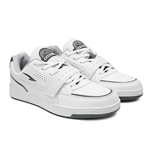 ASIAN Men's JASPER-10 Casual Sneaker,Walking,Gym Shoes with Rubber Outsole Technology Lightweight with Synthetic Upper TPR Sole with Memory Foam Insole Shoes for Men's & Boy's White Navy